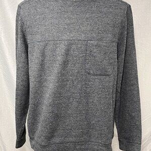 Toad&Co Mens XL Gray Crewneck Knit Sweater Linen Blend Long Sleeve